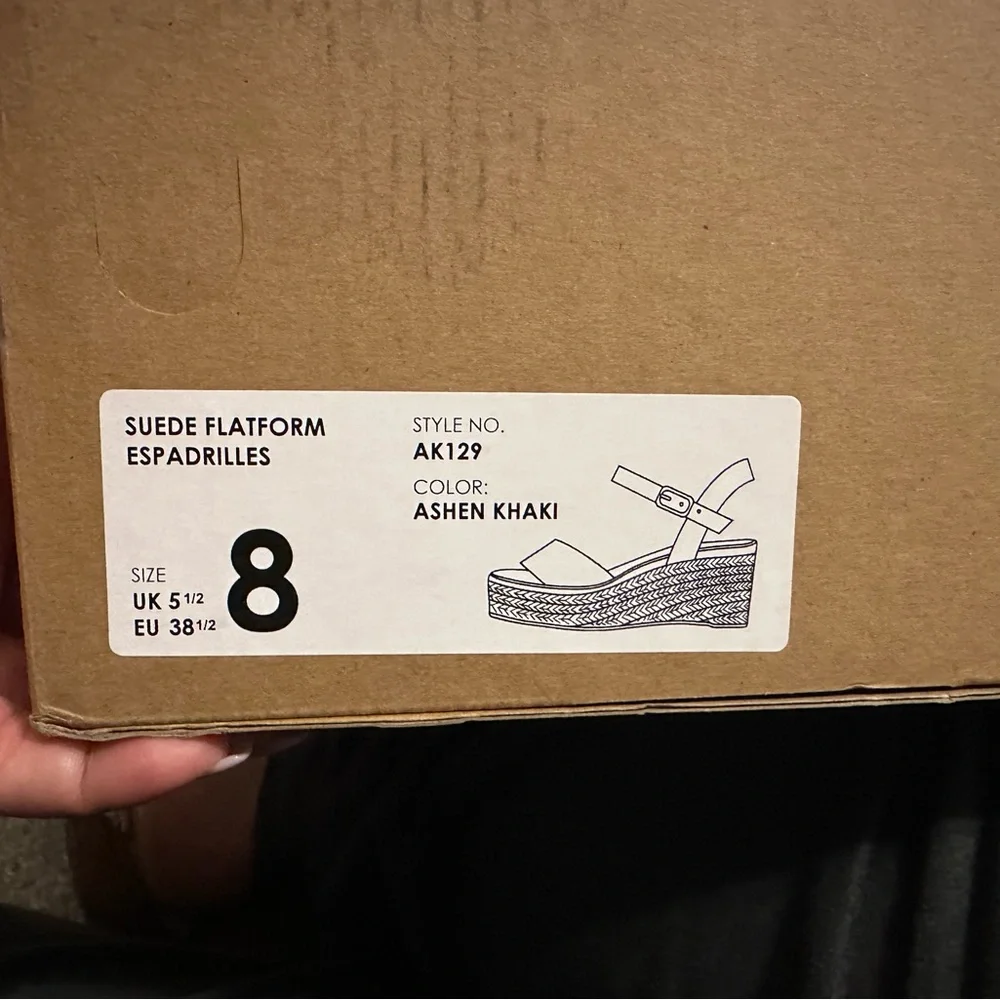 J. Crew Cream Wedge Espadrilles with Adjustable Ankle Strap - Picture 2 of 2